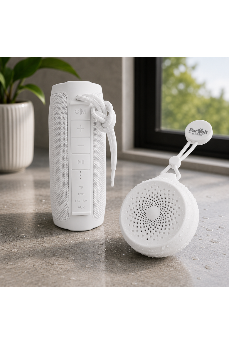 Peak Wireless Speaker & Waterproof Speaker Set, Alternate, color, White