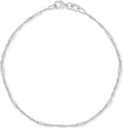 Bony Levy 14K White Gold Station Chain Bracelet