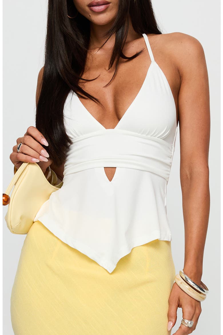 Averee Halter Top, Main, color, WHITE