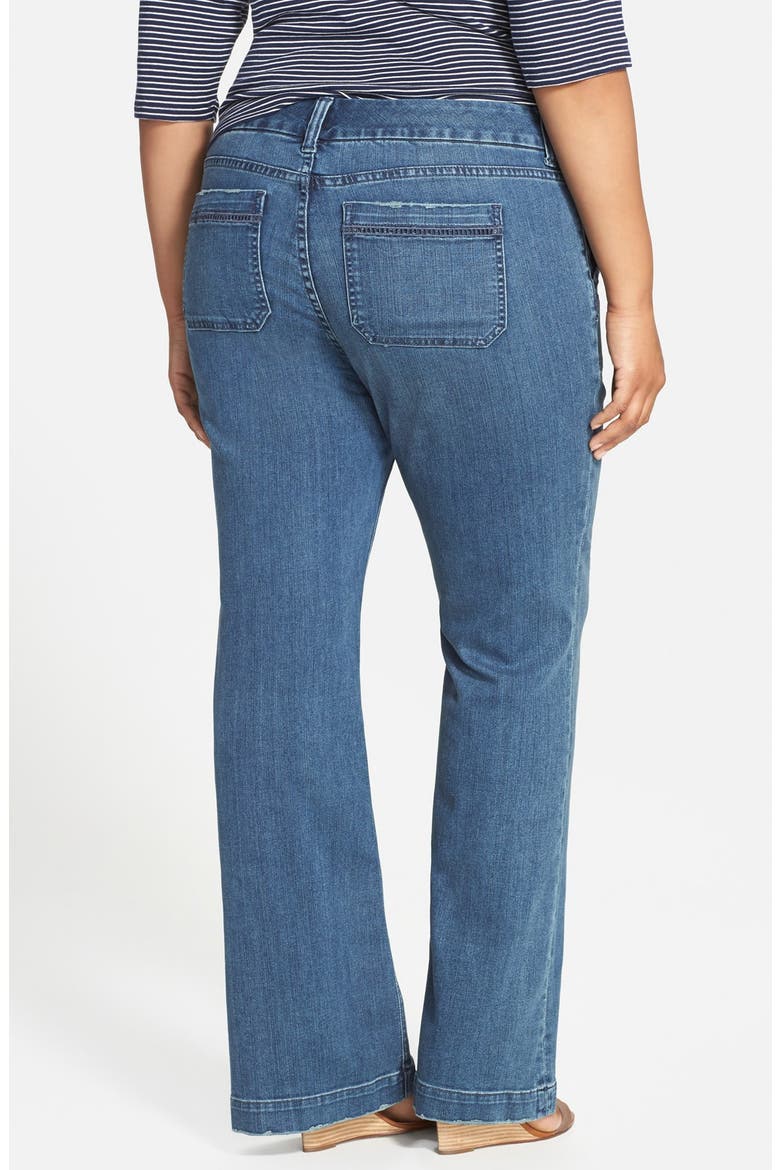 Stretch Flare Leg Jeans, Alternate, color, DELUXE BLUE