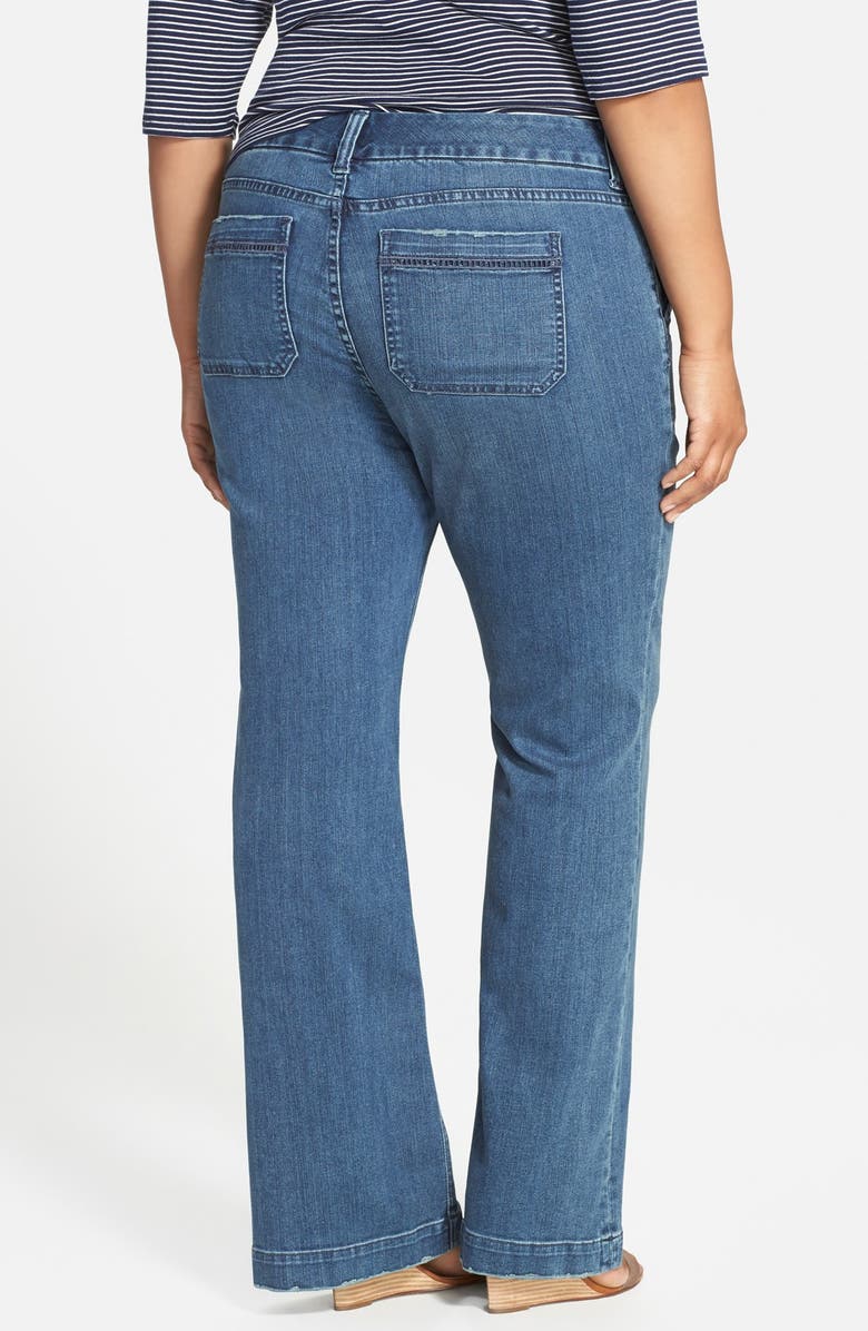 Melissa McCarthy Seven7 Stretch Flare Leg Jeans, Alternate, color, 