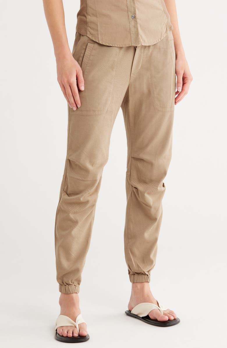 James Perse Soft Drape Utility Pants, Main, color, Cashew