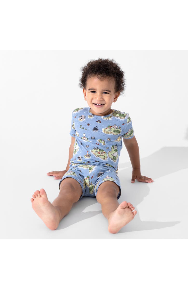 Bellabu Bear Pirate Cove Kids 2-Piece Short Sleeve & Shorts Pajama Set, Alternate, color, Pirate Cove