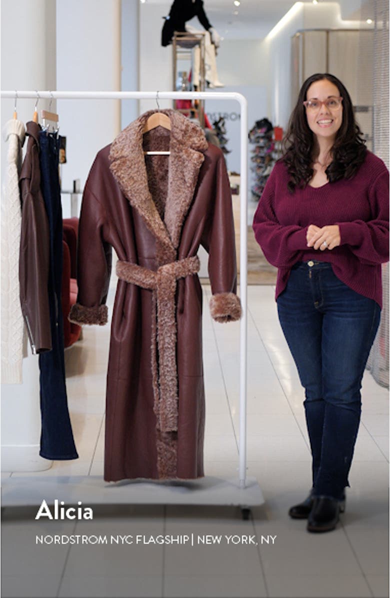 sunsea　 Wool Of Dreams Reversible Coat Ulla Johnson Rosetta Belted Genuine Shearling Reversible Coat