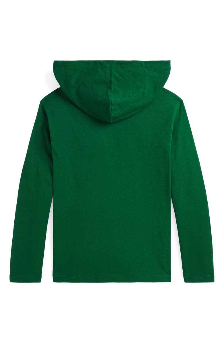 Polo Ralph Lauren Kids' Polo Bear Hooded Long Sleeve Graphic T-Shirt, Alternate, color, 