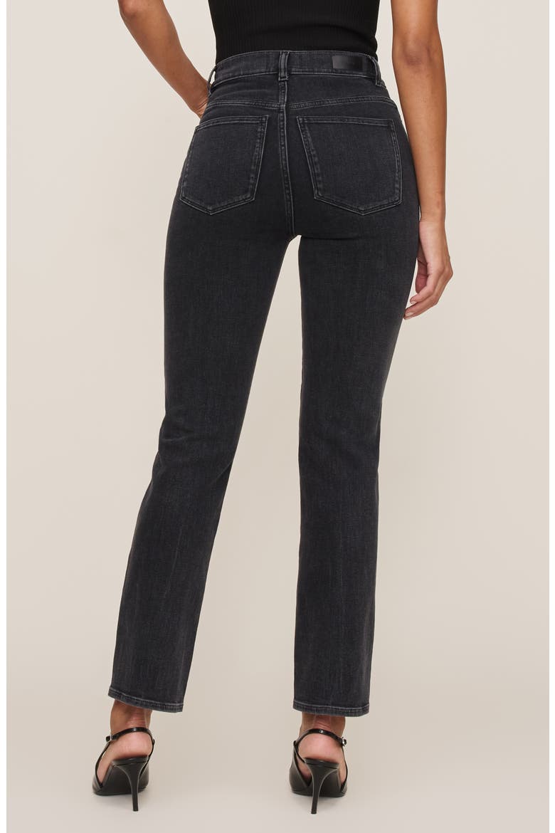 Halle Straight High Waist Instasculpt™ Jeans, Alternate, color, NIGHTSHADE