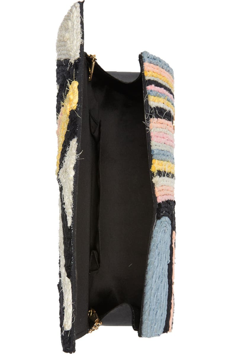 G-lish Abstract Foldover Clutch, Alternate, color,