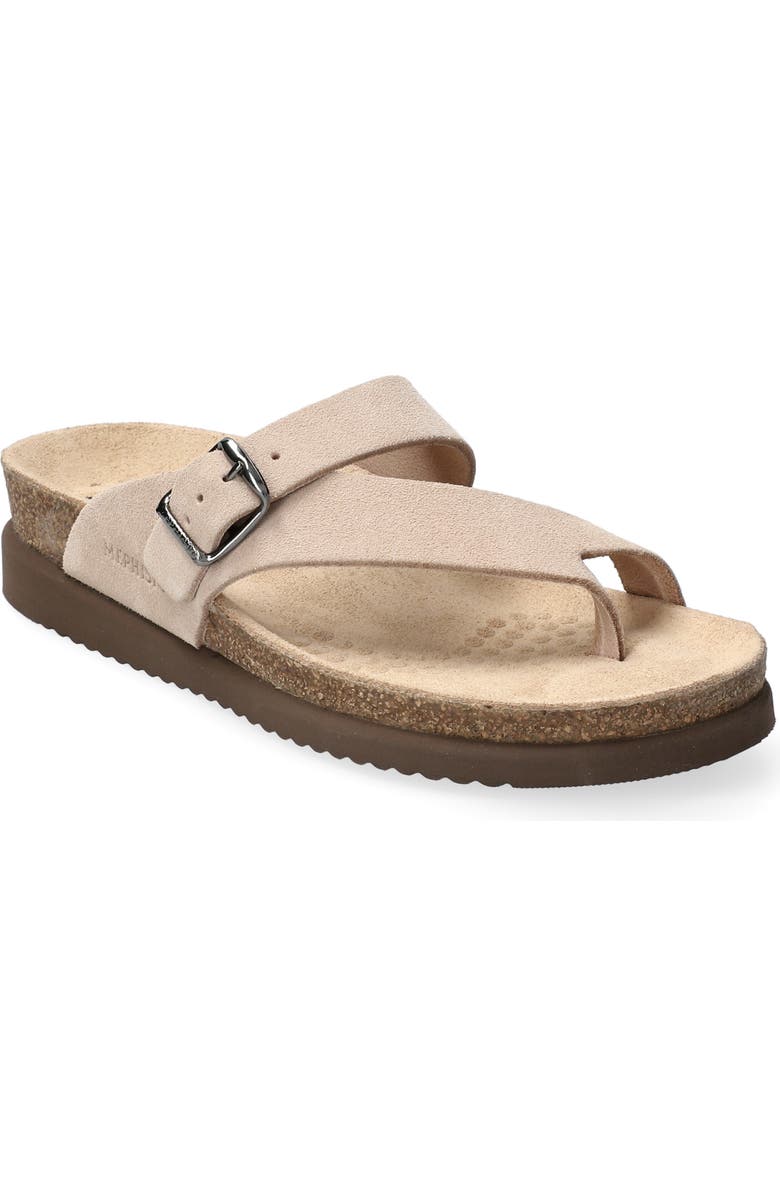 Mephisto Helen Toe Loop Sandal, Main, color, Light Sand