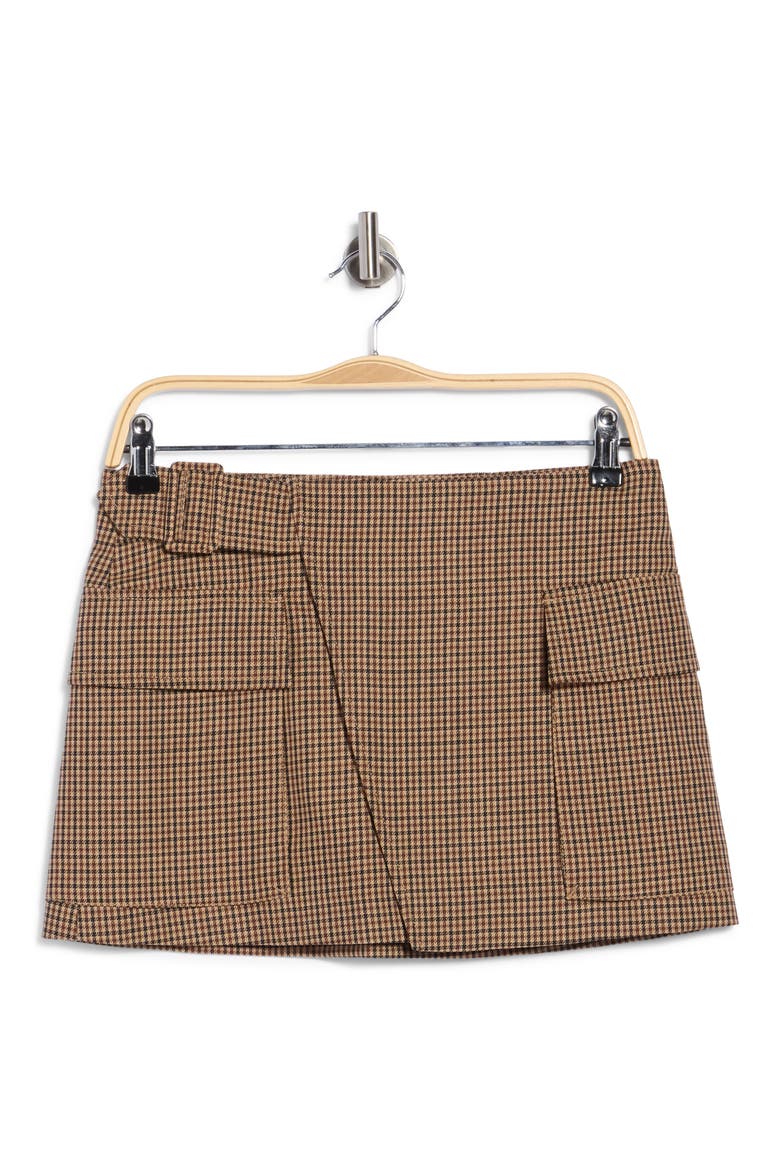 Conan Wool Cargo Miniskirt, Alternate, color, TAN MULTI
