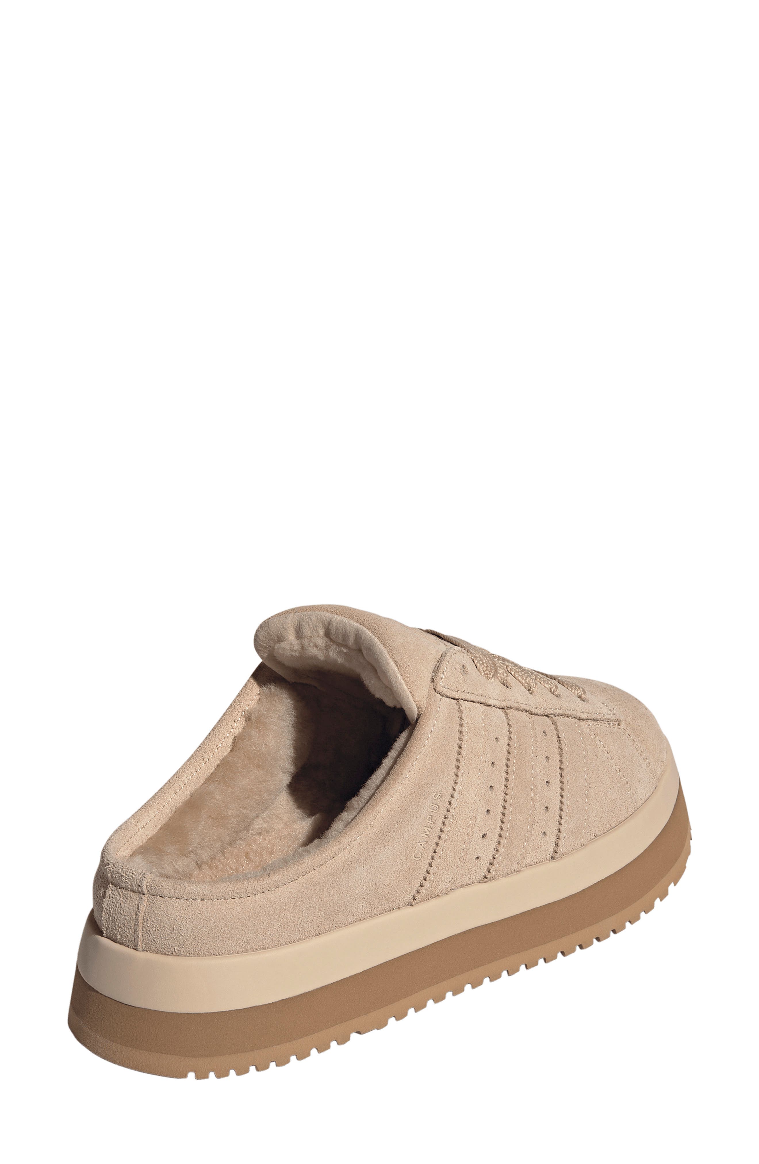 adidas Campus 00s Winter Low Sneaker Mule, Alternate, color, Magic Beige/ Magic Beige/ Gum
