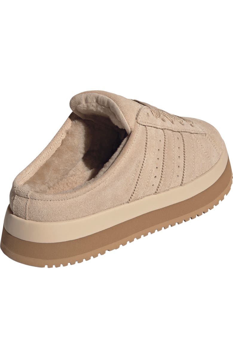 adidas Campus 00s Winter Low Sneaker Mule, Alternate, color, Magic Beige/ Magic Beige/ Gum