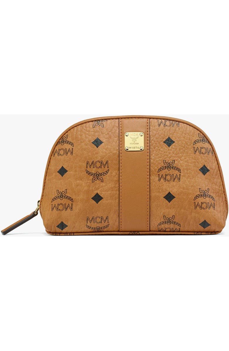 MCM Aren Cosmetic Pouch in Visetos, Main, color,