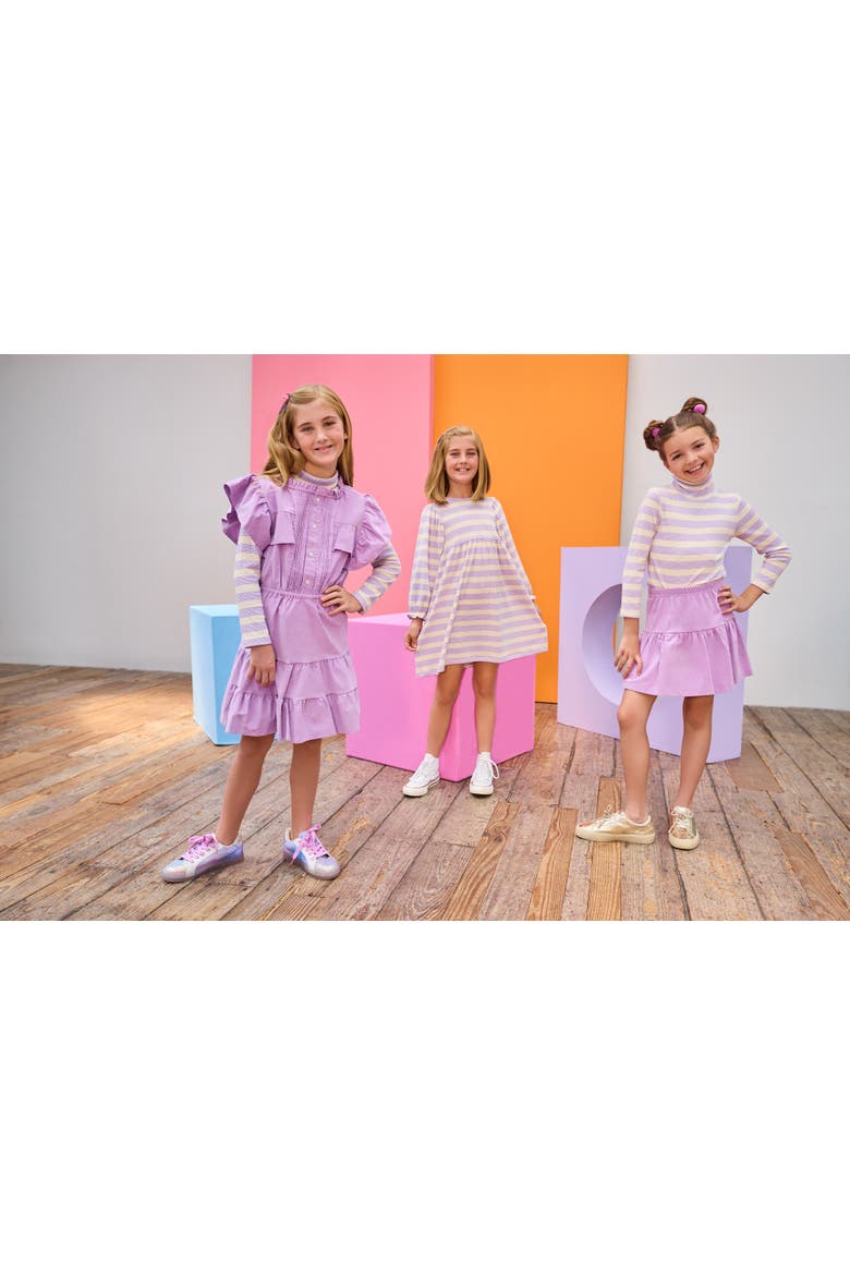 Kids' Corduroy Rodeo Dress, Alternate, color, Lavender Corduroy