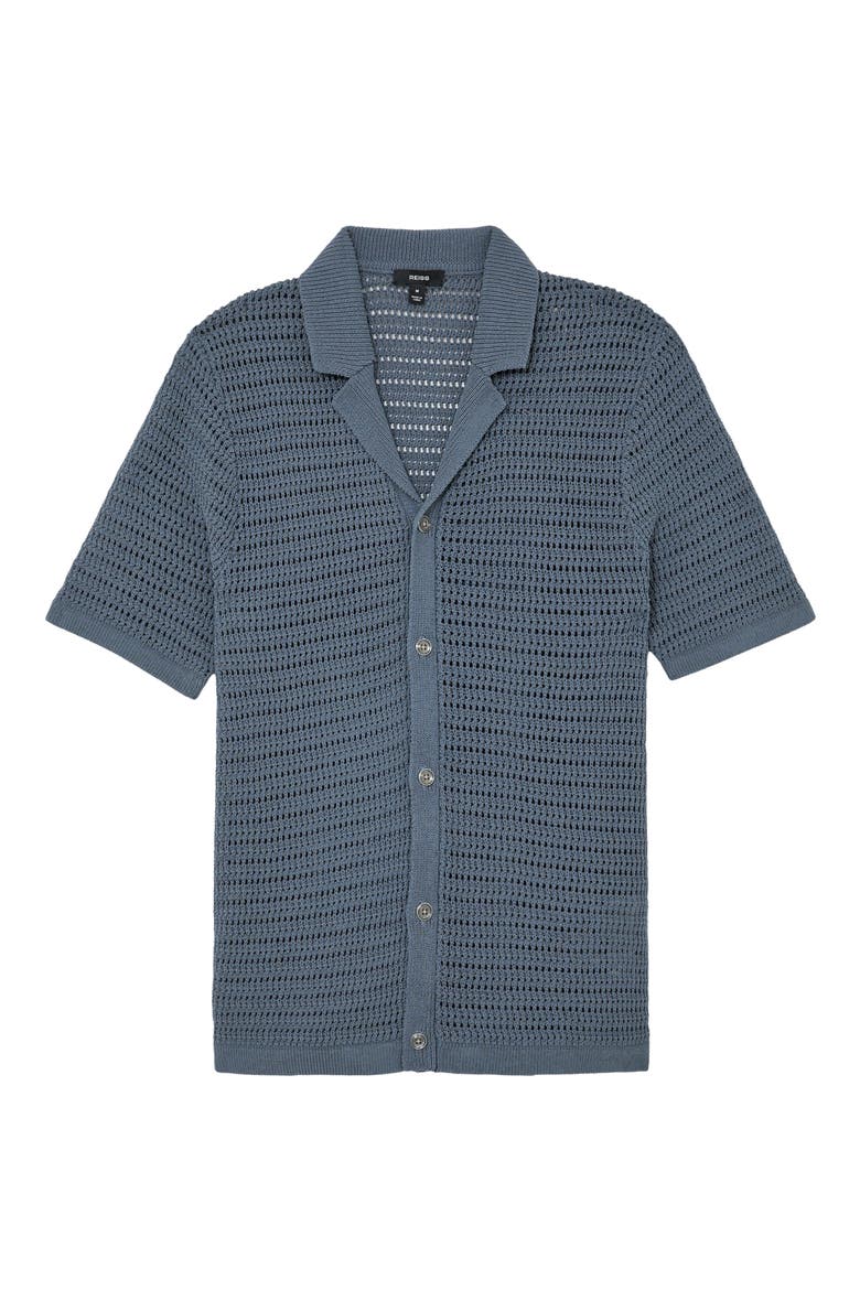 Buzzard Short sleeve Cardigan, Alternate, color, AIRFORCE BLUE