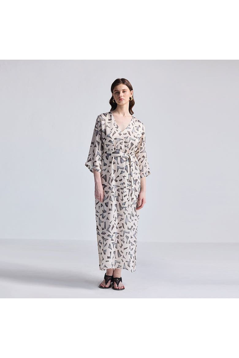 Maxi Dress with Side Slits, Alternate, color, Mosaic