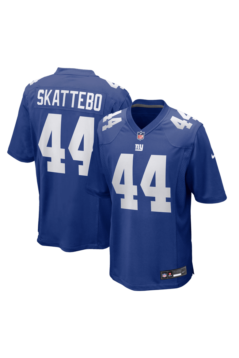 Men's Nike Cam Skattebo Royal New York Giants Team Game Player Jersey, Main, color, Royal