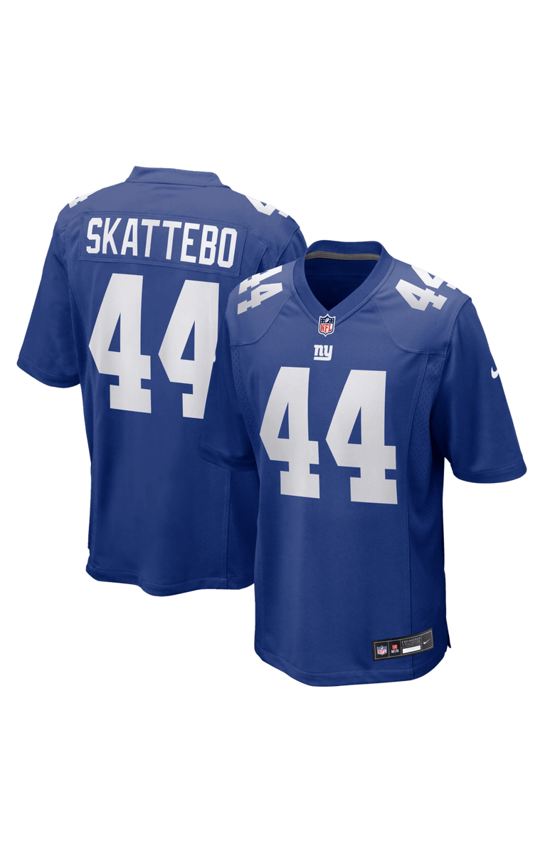 Nike Men's Nike Cam Skattebo Royal New York Giants Team Game Player Jersey, Main, color, Royal
