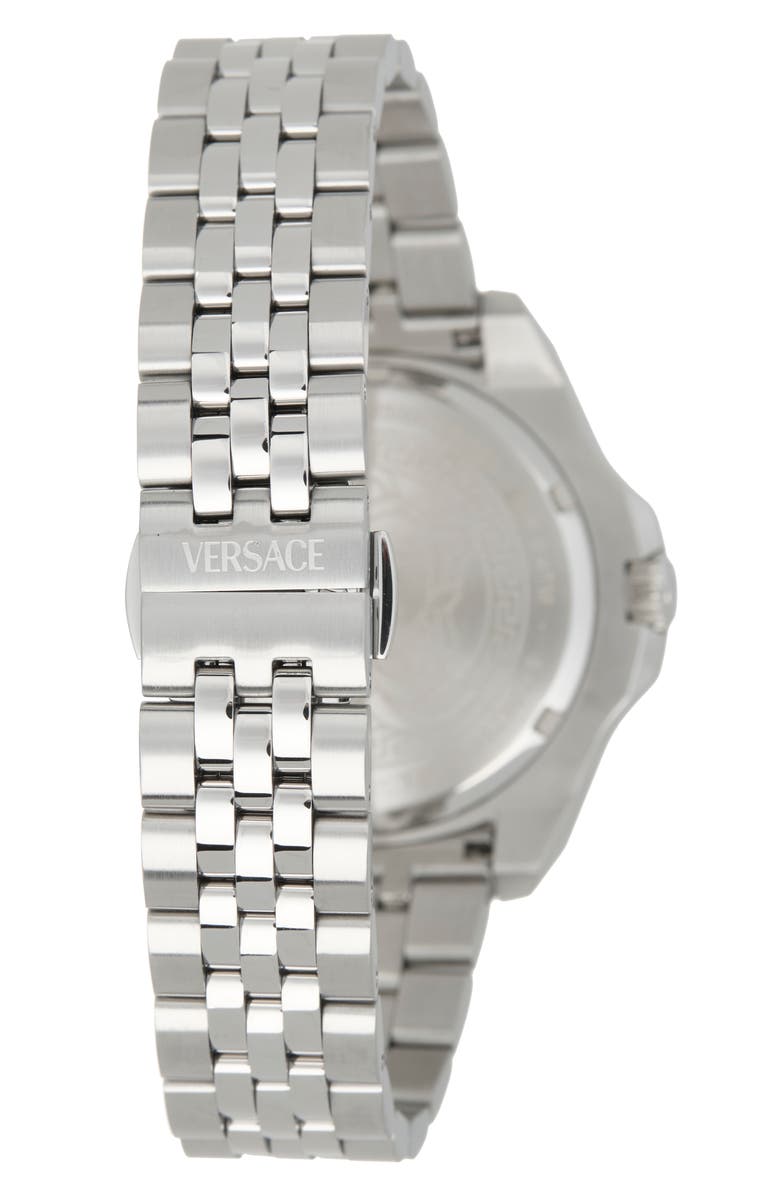 Versace Luxury Swiss Quartz Bracelet Watch, 42mm, Alternate, color, Stainless Steel
