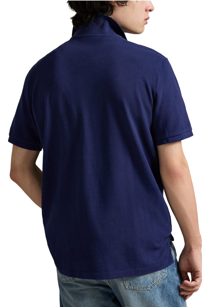 Polo Bear Classic Fit Cotton Mesh Polo, Alternate, color, FRESHWATER-DENIM BEAR