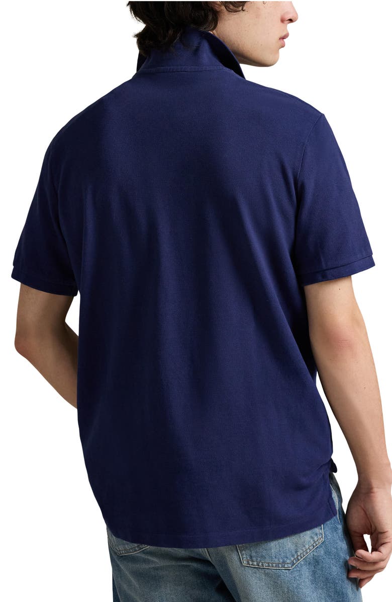 Polo Ralph Lauren Polo Bear Classic Fit Cotton Mesh Polo, Alternate, color, Freshwater-Denim Bear