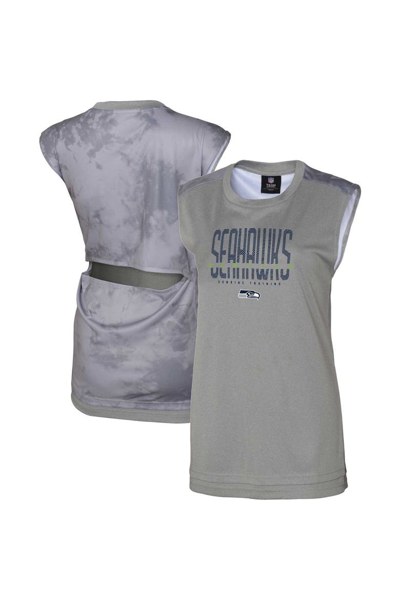 Women's Gray Seattle Seahawks No Sweat Tank Top, Main, color, Gray