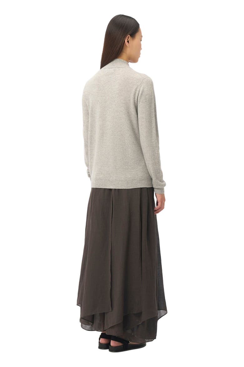 Full-Zip Cashmere Cardigan, Alternate, color, high rise