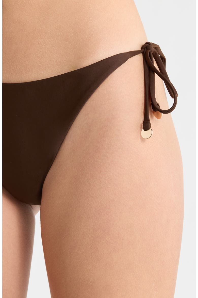 Benni Side Tie Bikini Bottoms, Alternate, color, BEACH BROWN