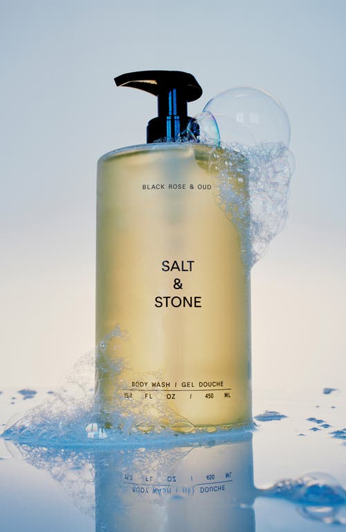 Salt & Stone Black Rose & Oud Refillable Body Wash With Niacinamide + Probiotic 32 oz / 946 ml In Refill