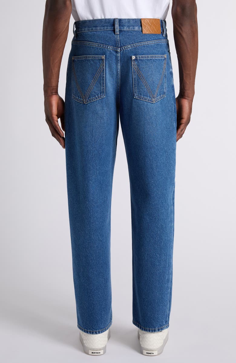Bottega Veneta Wide Leg Jeans, Alternate, color, 4300 Mid Blue