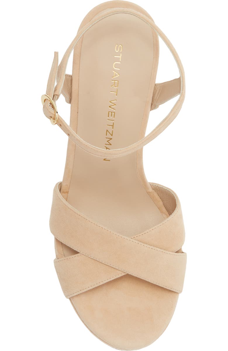 Stuart Weitzman Dayna Platform Sandal, Alternate, color, Adobe