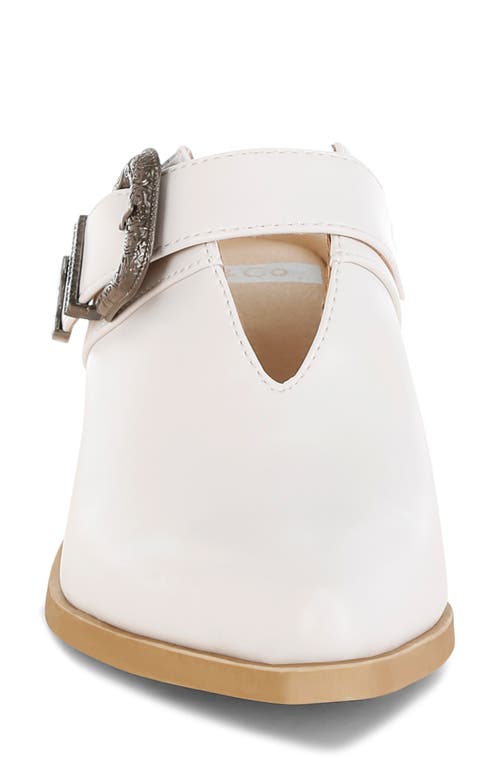 Rag & Co Holler Carved Buckle Mule