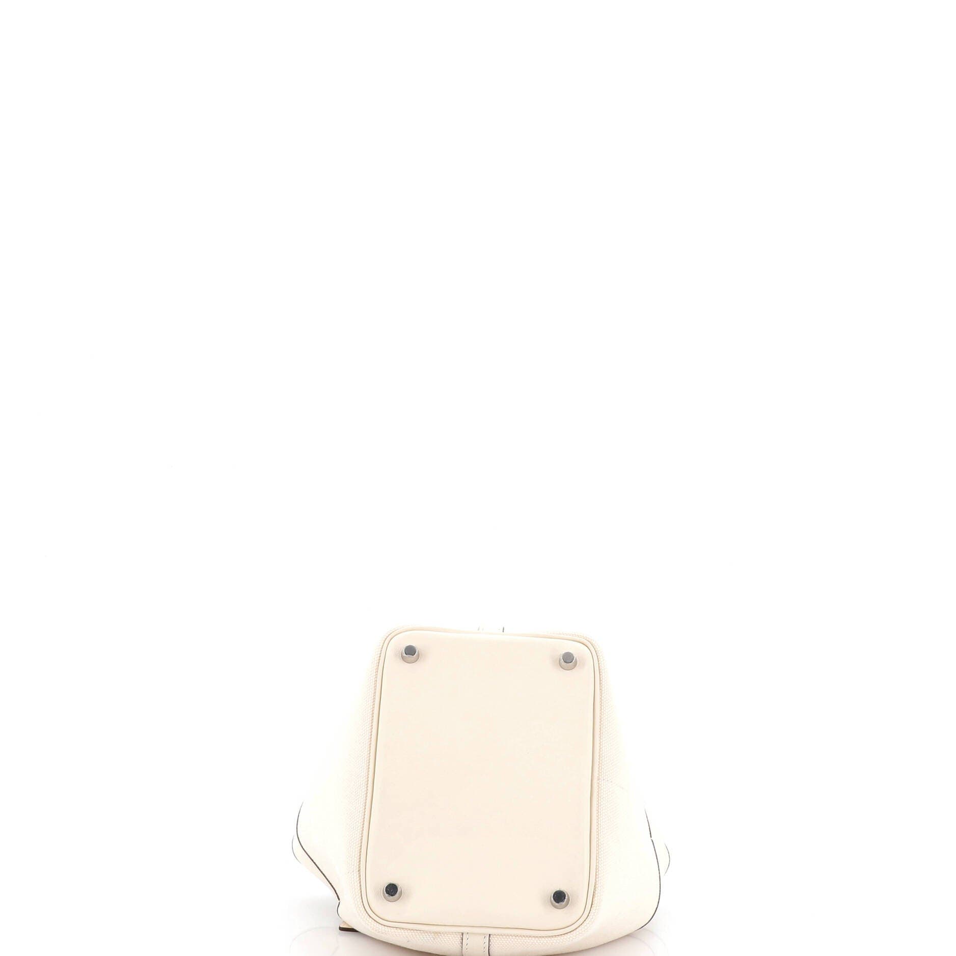 Pre-Owned Hermes Cargo Picotin Lock Bag Canvas and Swift PM, Alternate, color, Nata