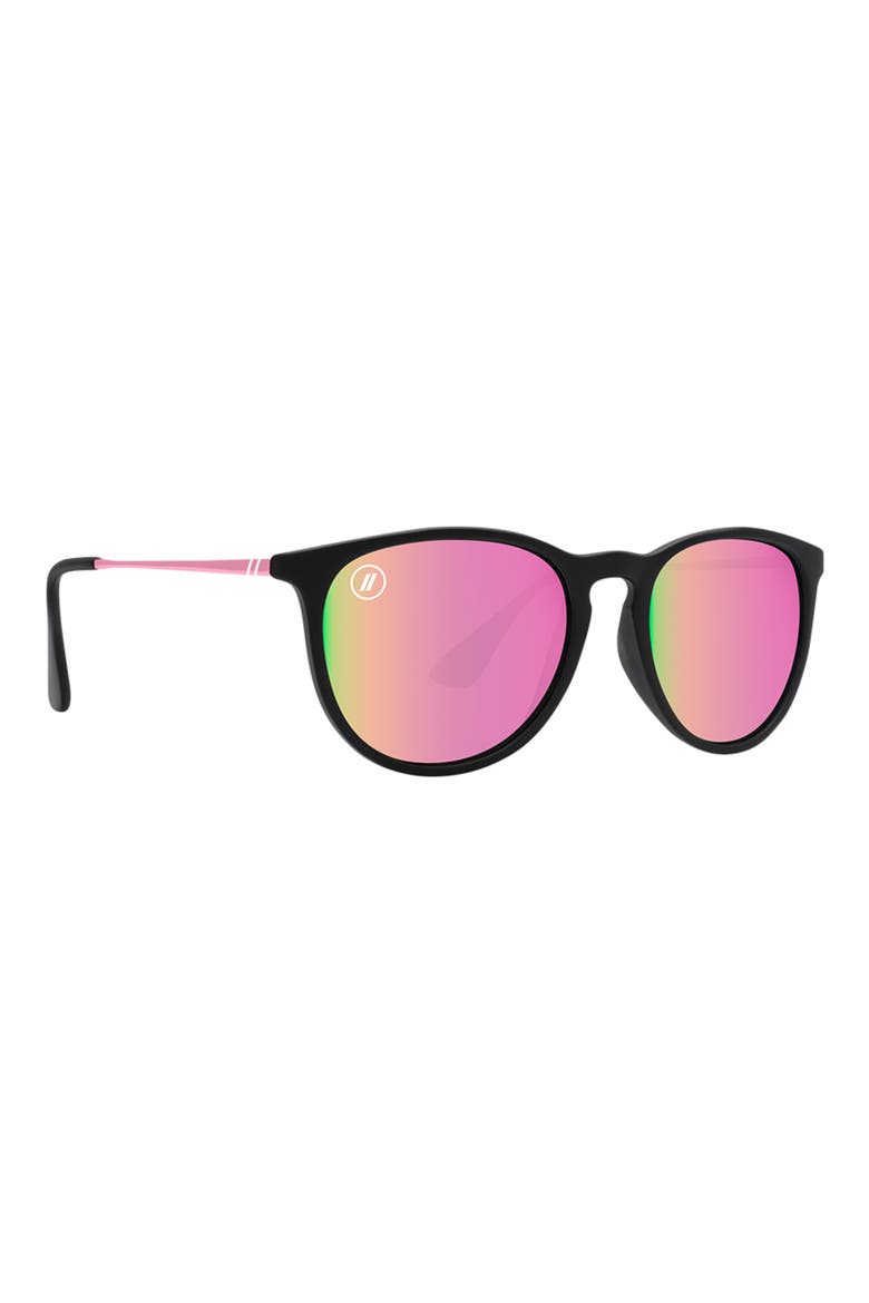 53.8mm North Park Polarized Round Sunglasses, Alternate, color, ROSE THEATER