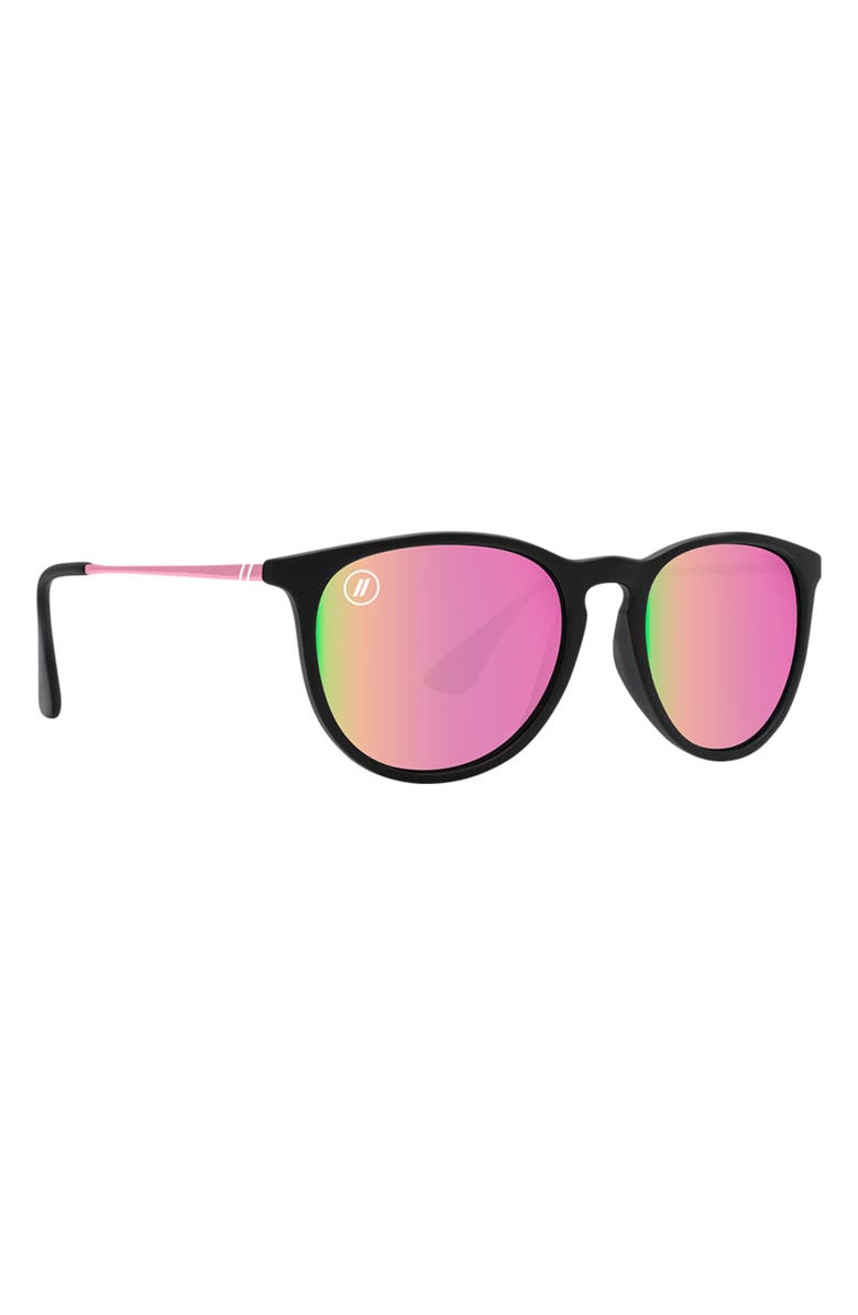 Blenders Eyewear 53.8mm North Park Polarized Round Sunglasses, Alternate, color, Rose Theater
