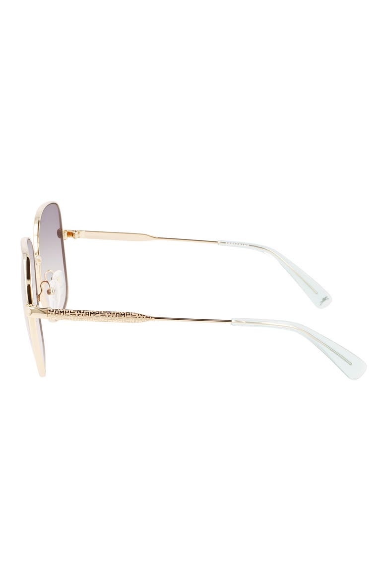 59mm Monogram Square Sunglasses, Alternate, color, GOLD/GRADIENT BLUE
