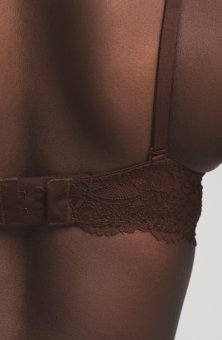 SKIMS Fits Everybody Lace T-Shirt Bra, Alternate, color, Cocoa