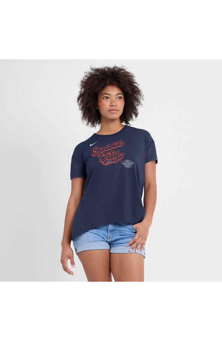 Nike Women's Nike Navy Houston Astros 2025 City Connect Flowy Fashion Tri-Blend Performance T-Shirt, Alternate, color, Navy