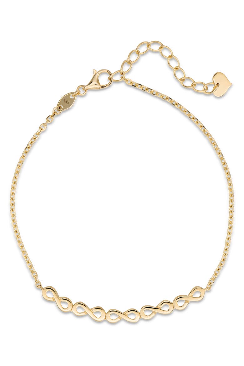 Infinity Chain Bracelet in 14K Gold, 40mm, Alternate, color, Yellow Gold