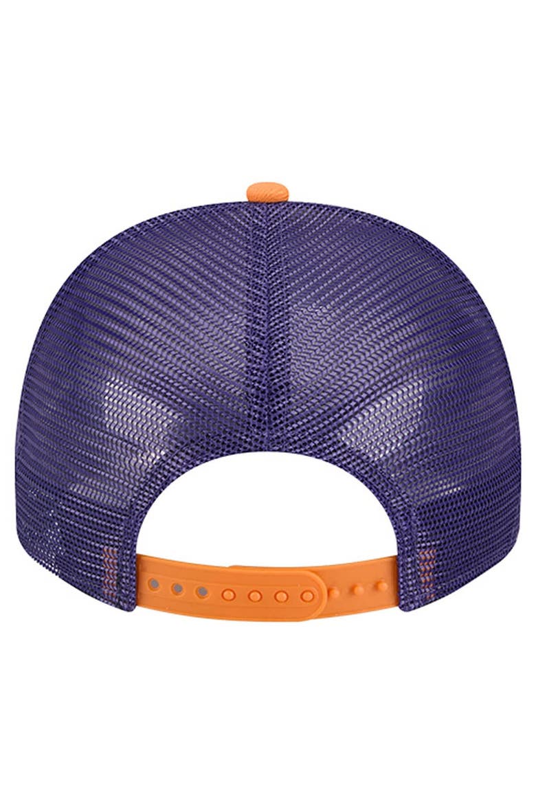 Unisex New Era  Cream/Purple Phoenix Mercury Banner Foam Front 9FIFTY A-Frame Adjustable Trucker Hat, Alternate, color, Cream