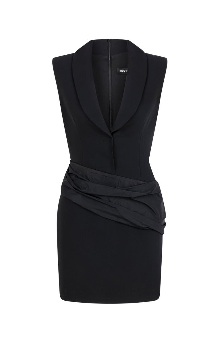 Nocturne Shoulder Pad Mini Dress, Alternate, color, 