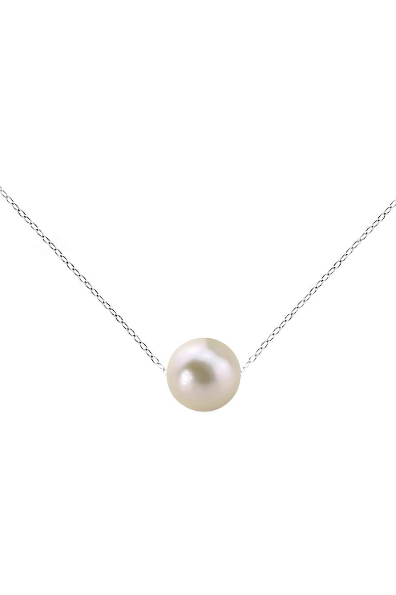 Sterling Silver Pearl Necklace, Alternate, color, Pink