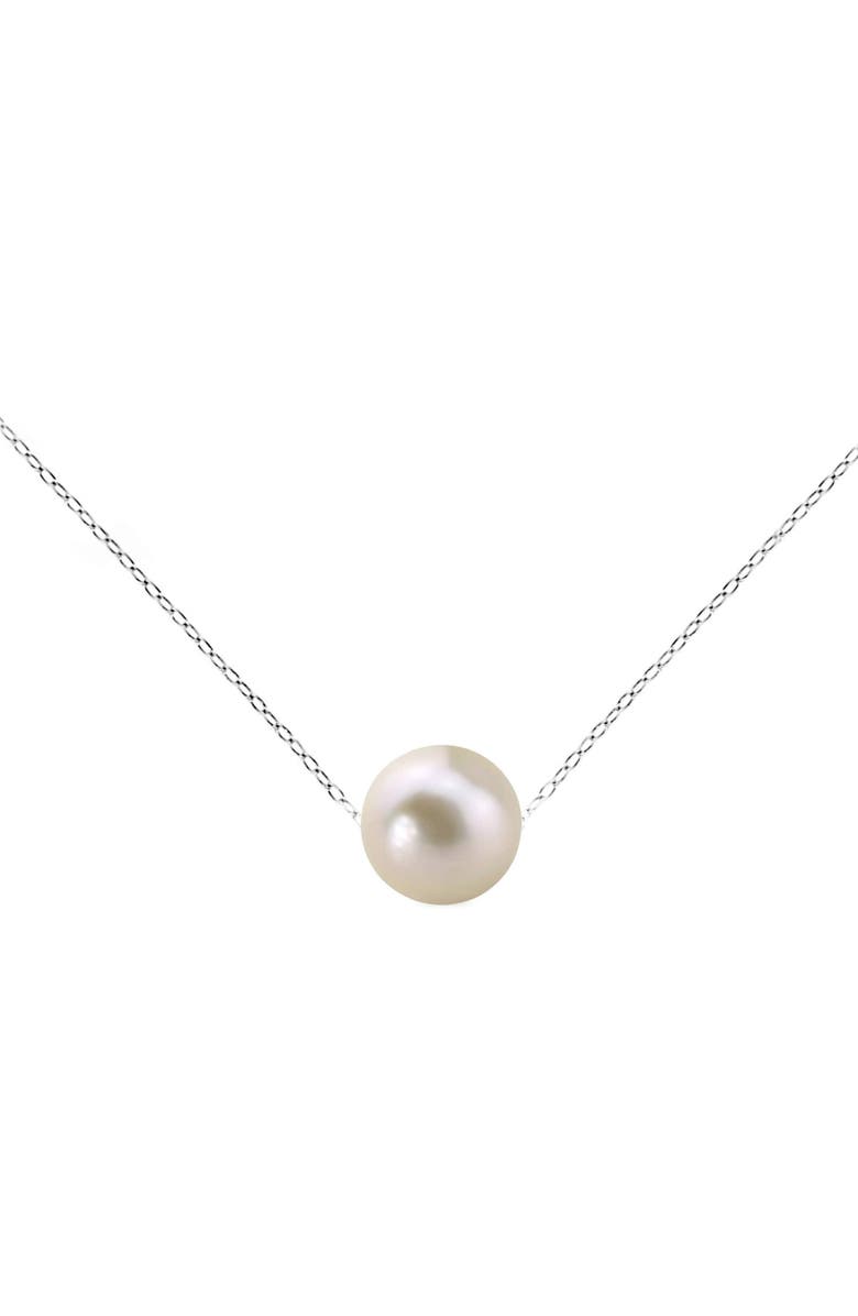 Donatello Gian Sterling Silver Pearl Necklace, Alternate, color, Black