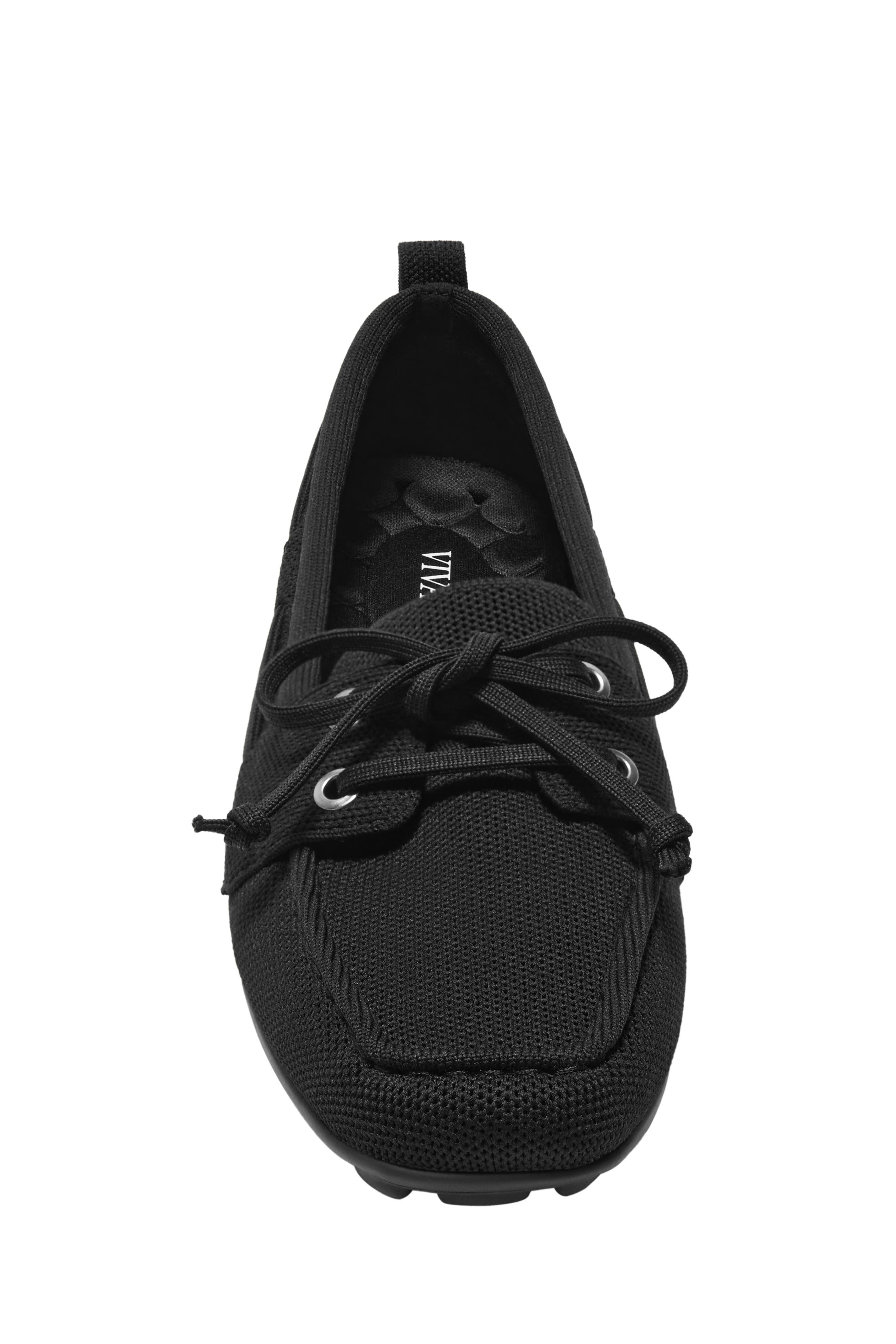 Jillian Square-Toe Casual Loafers, Alternate, color, BLACK