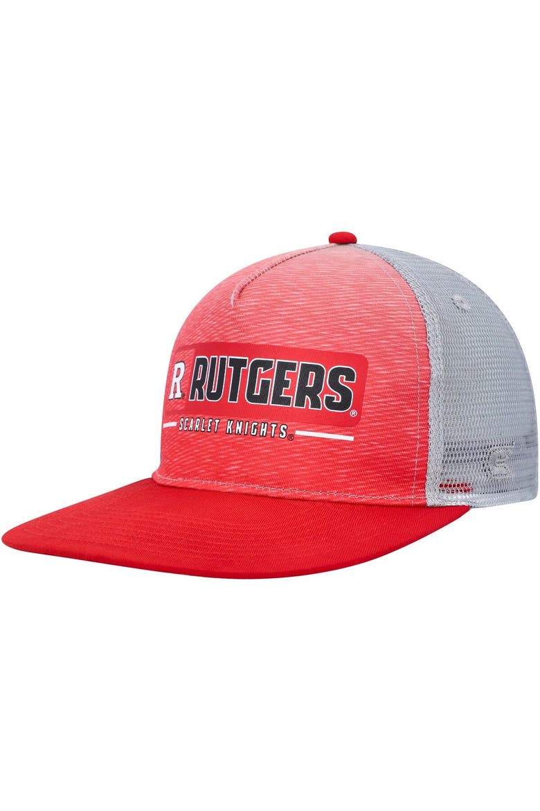 Men's Colosseum  Scarlet/Gray Rutgers Scarlet Knights Snapback Hat, Main, color, Scarlet
