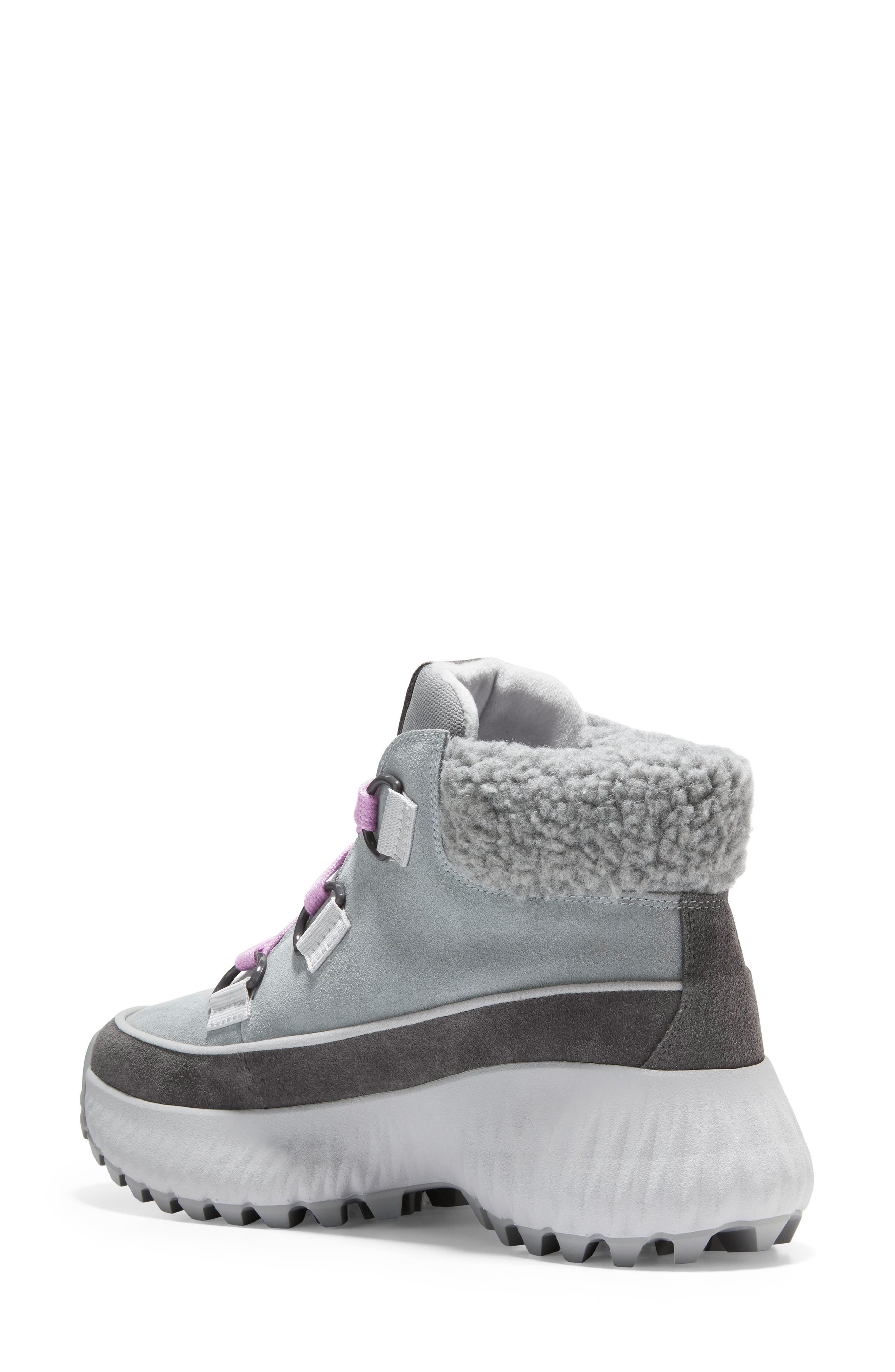 Cole Haan Zerogrand Flurry Faux Shearling Trimmed Hiker Boot, Alternate, color, 