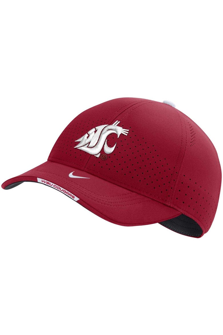 Men's Nike Crimson Washington State Cougars 2022 Sideline Classic99 Swoosh Performance Flex Hat, Main, color, Crimson