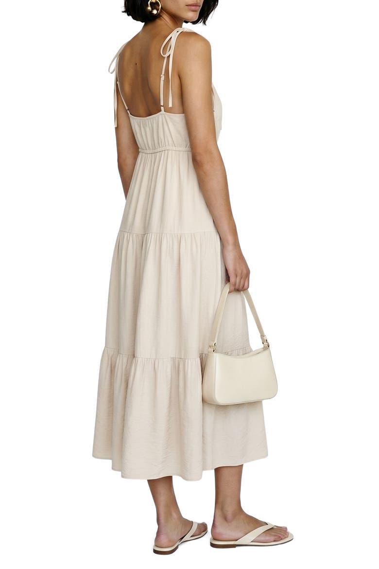 Athena Tiered Midi Dress, Alternate, color, OATMEAL