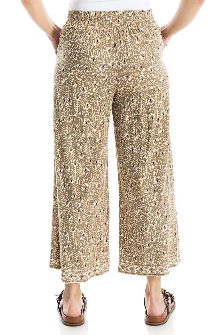 Wide Leg Pull-On Crop Pants, Alternate, color, CREAM/ ACORN