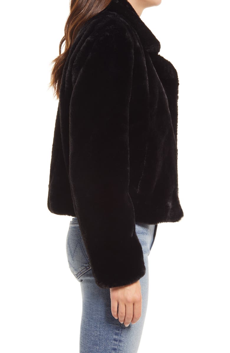 BLANKNYC Cropped Faux Fur Jacket, Alternate, color, 