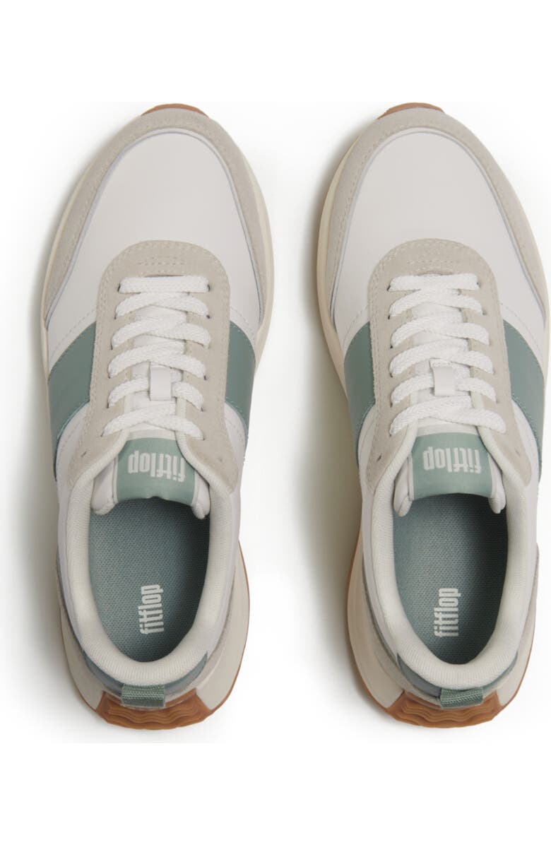 FitFlop F-Mode Flow Flatform Sneakers, Alternate, color, Urban White/Frosted Sage